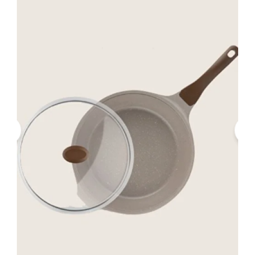 Thermoad Granit Döküm Wok Tava 28 cm vizon